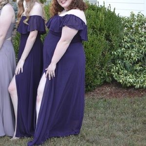 💜Off/Shoulder Purple Formal Dress💜
